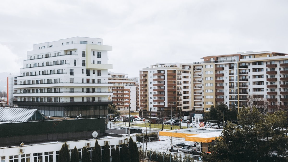 a group of buildings
